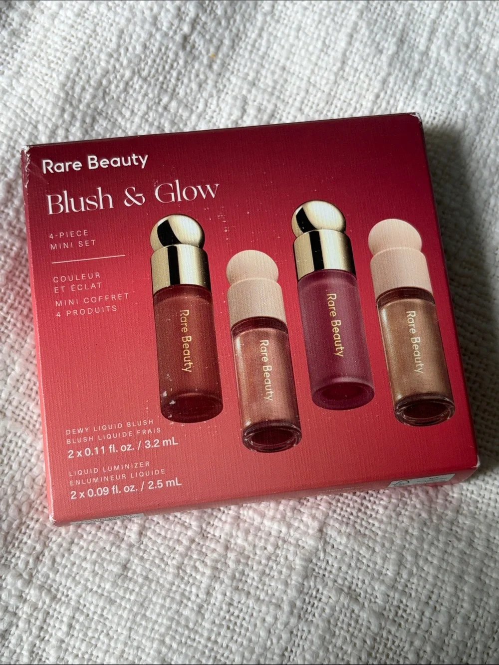 New - Damaged Box - Rare Beauty Blush & Glow 4 Piece Set